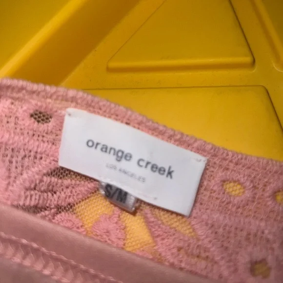 Orange Creek Long Pink floral dress size S/M - Picture 4 of 11